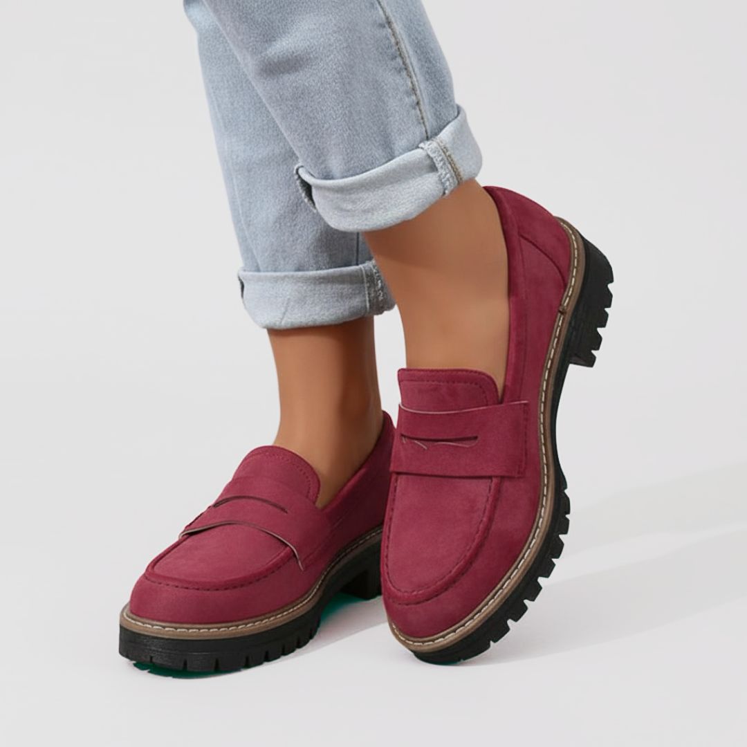 Olivia Penny Loafers Classic Style with Cushioned Ease