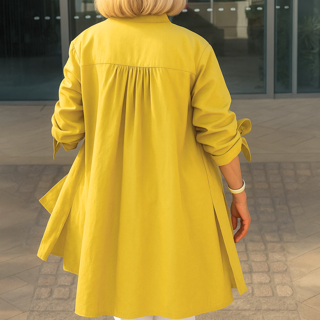 Serenya Bow-Sleeve Blouse