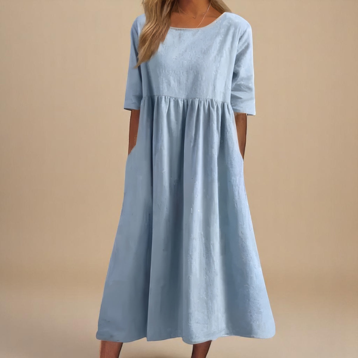 Eloise Easy-Care Cotton Day Dress