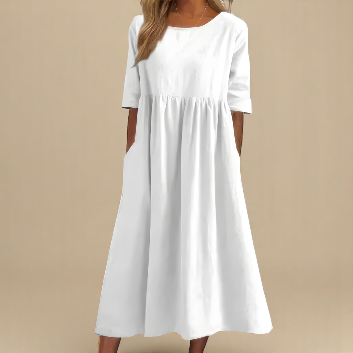 Eloise Easy-Care Cotton Day Dress