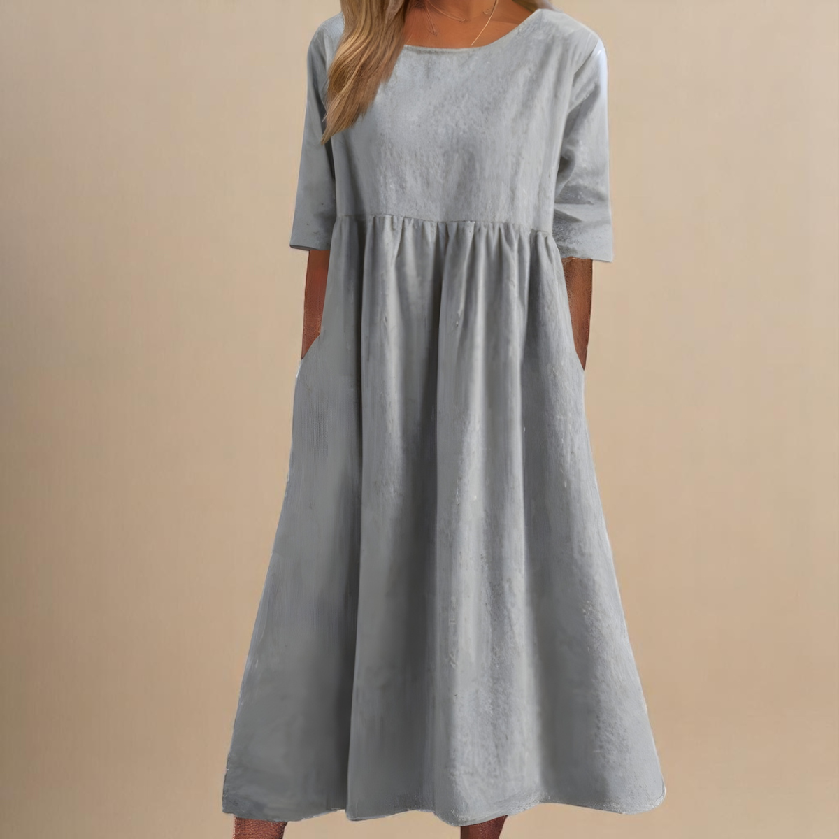 Eloise Easy-Care Cotton Day Dress