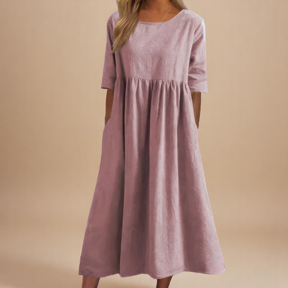 Eloise Easy-Care Cotton Day Dress
