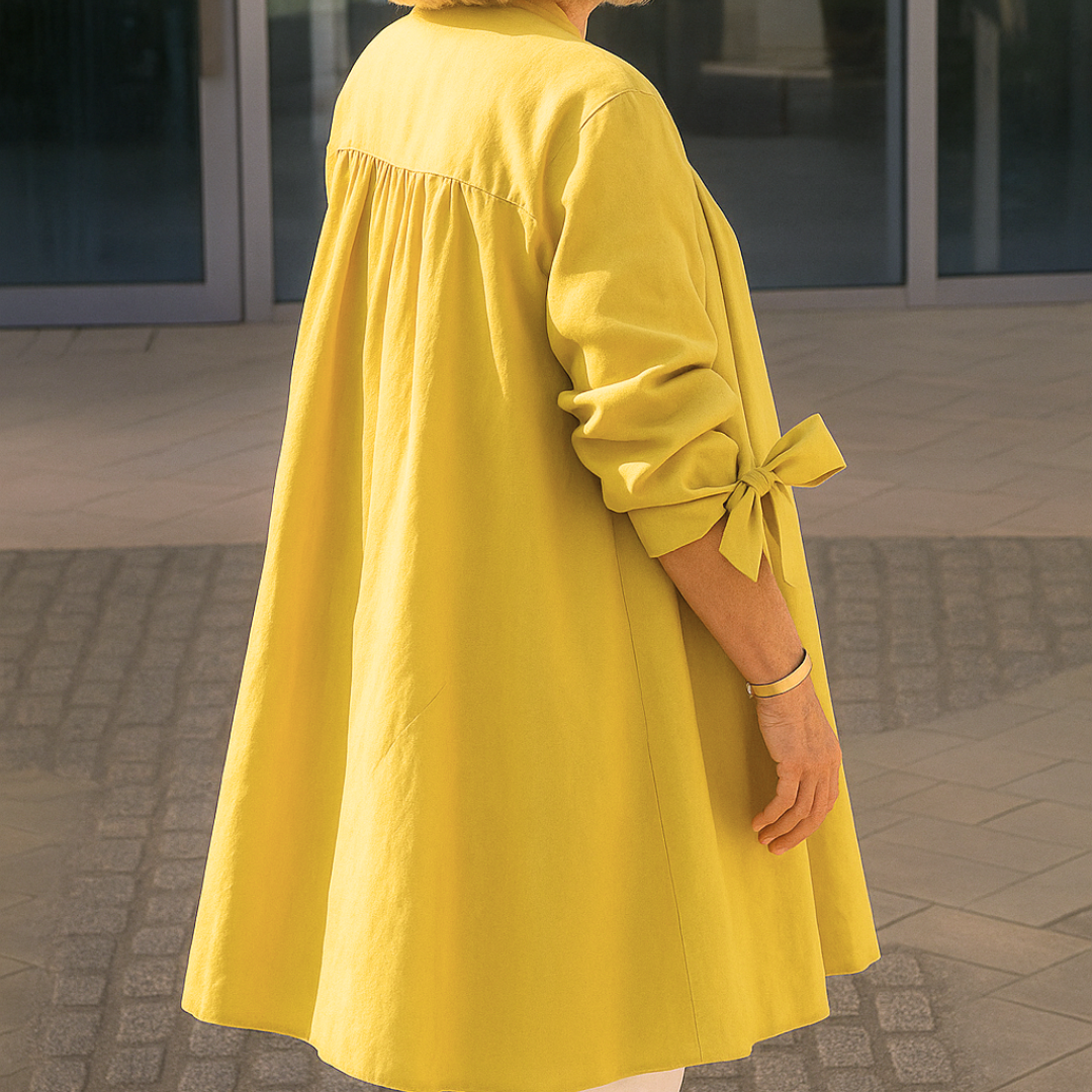 Serenya Bow-Sleeve Blouse