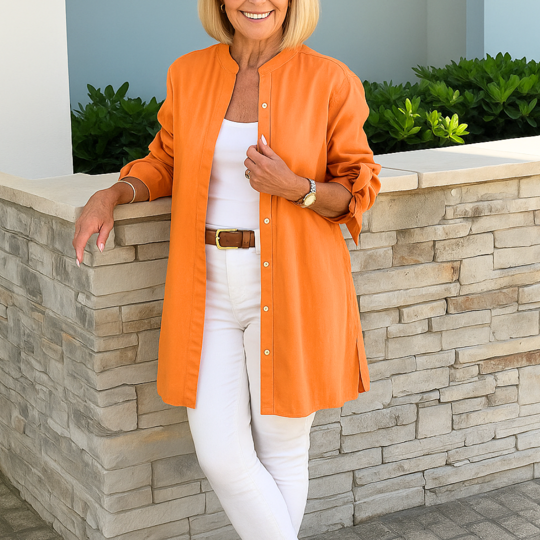 Serenya Bow-Sleeve Blouse