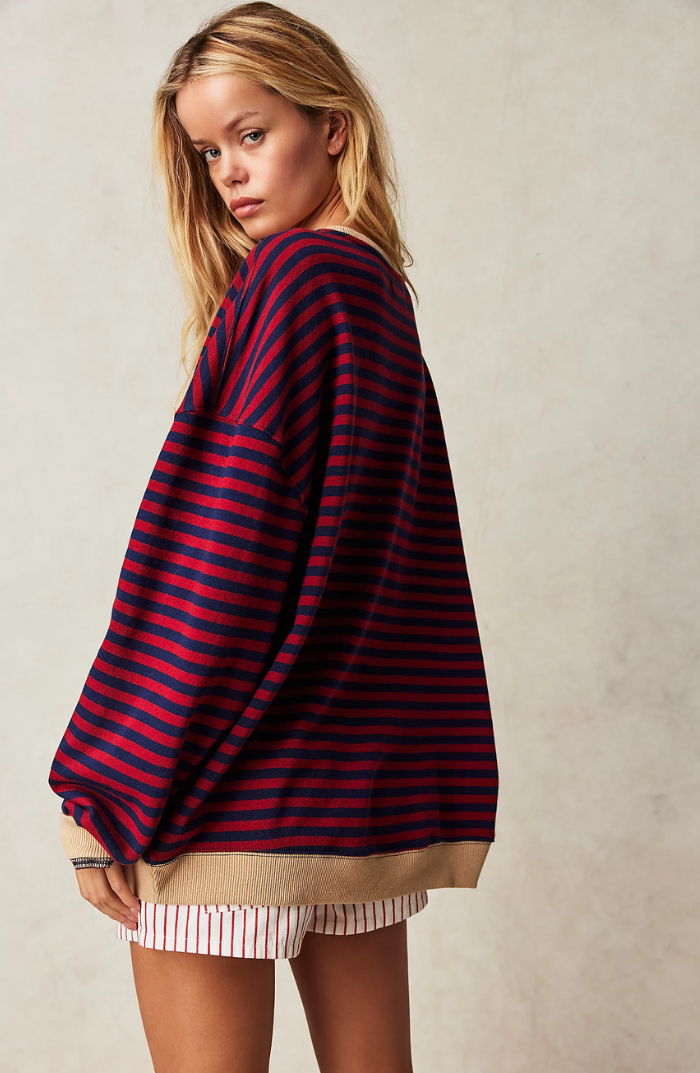 Maddie Bold Stripe Oversized Knit
