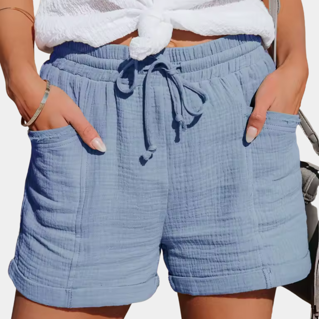 Briony Loose Fit Women’s Shorts with Elastic Waist