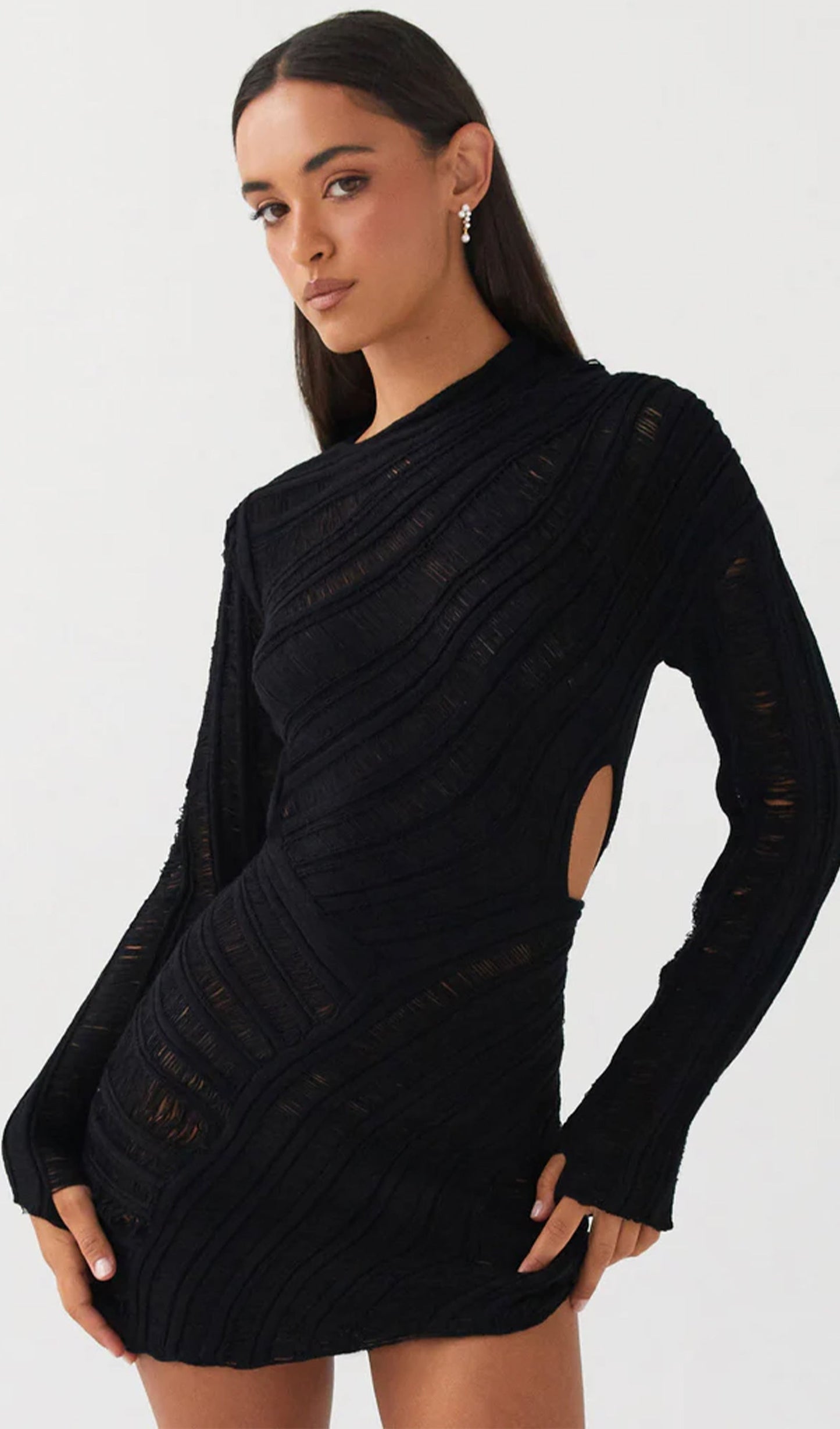 Side Glance Mini Dress