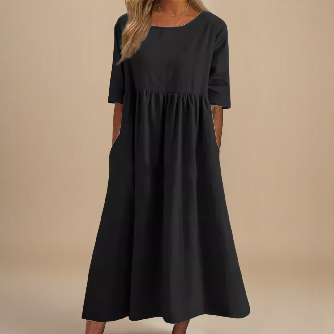 Eloise Easy-Care Cotton Day Dress