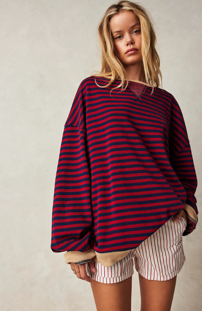 Maddie Bold Stripe Oversized Knit