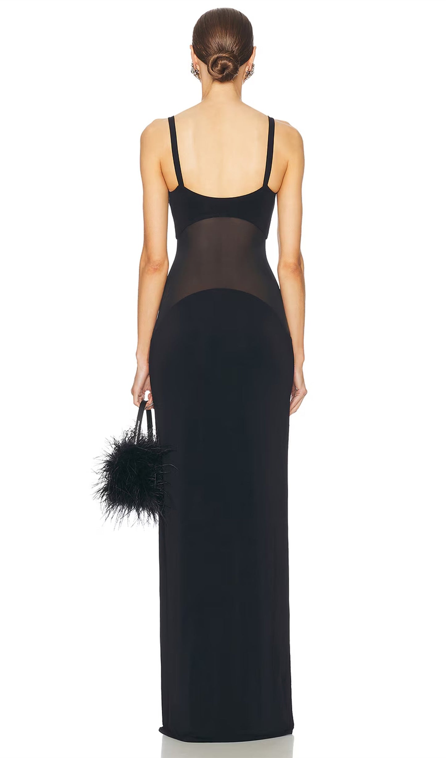 Silhouette Sheer Maxi Dress – Elegant Flow with Layered Lightness