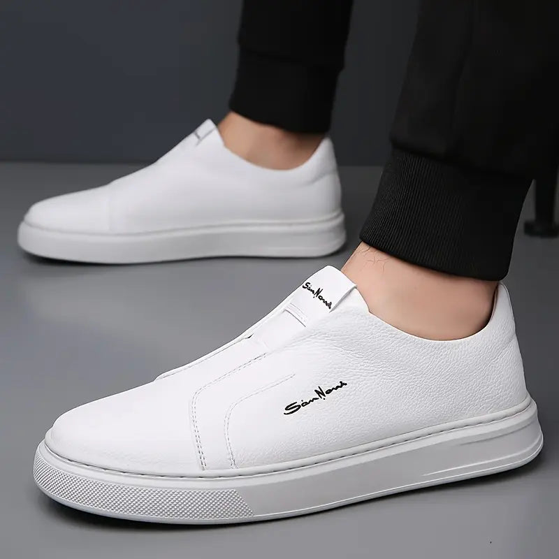 Harper Slip-On Vegan Leather Sneakers – Coastal Comfort