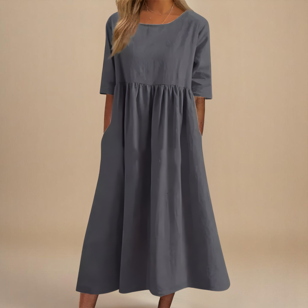 Eloise Easy-Care Cotton Day Dress