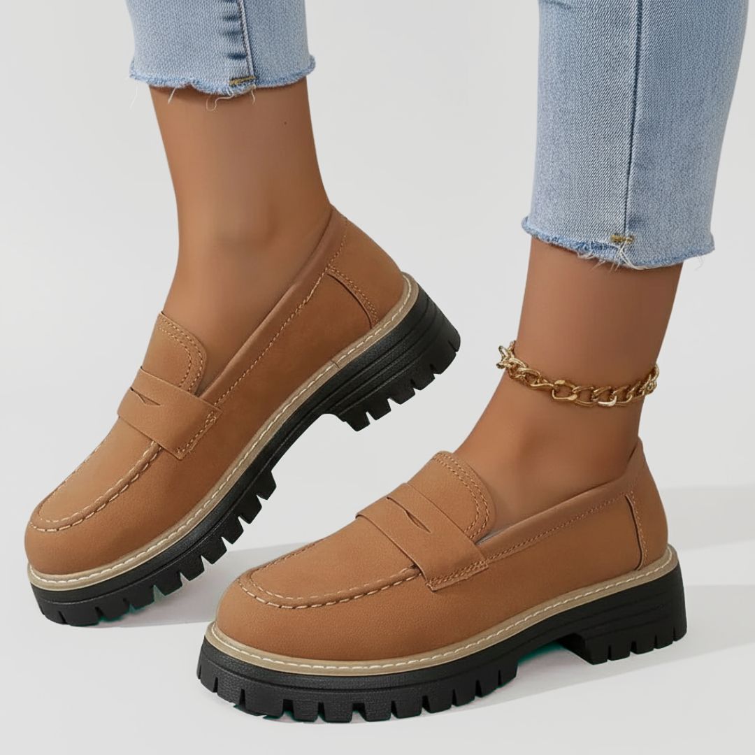 Olivia Penny Loafers Classic Style with Cushioned Ease