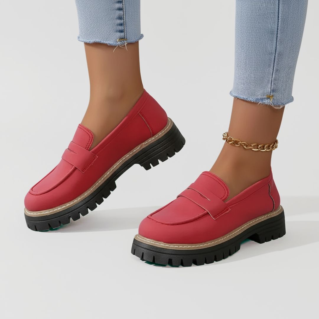 Olivia Penny Loafers Classic Style with Cushioned Ease