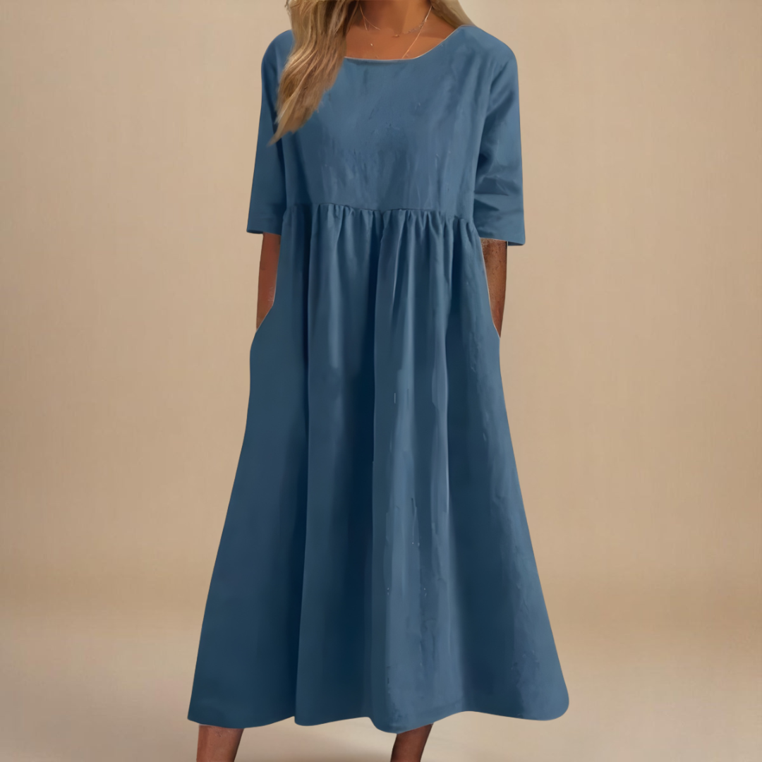 Eloise Easy-Care Cotton Day Dress