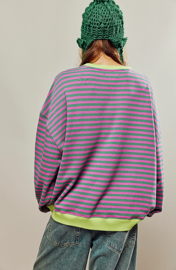 Maddie Bold Stripe Oversized Knit