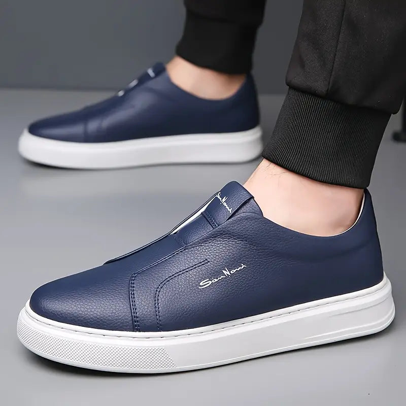 Harper Slip-On Vegan Leather Sneakers – Coastal Comfort