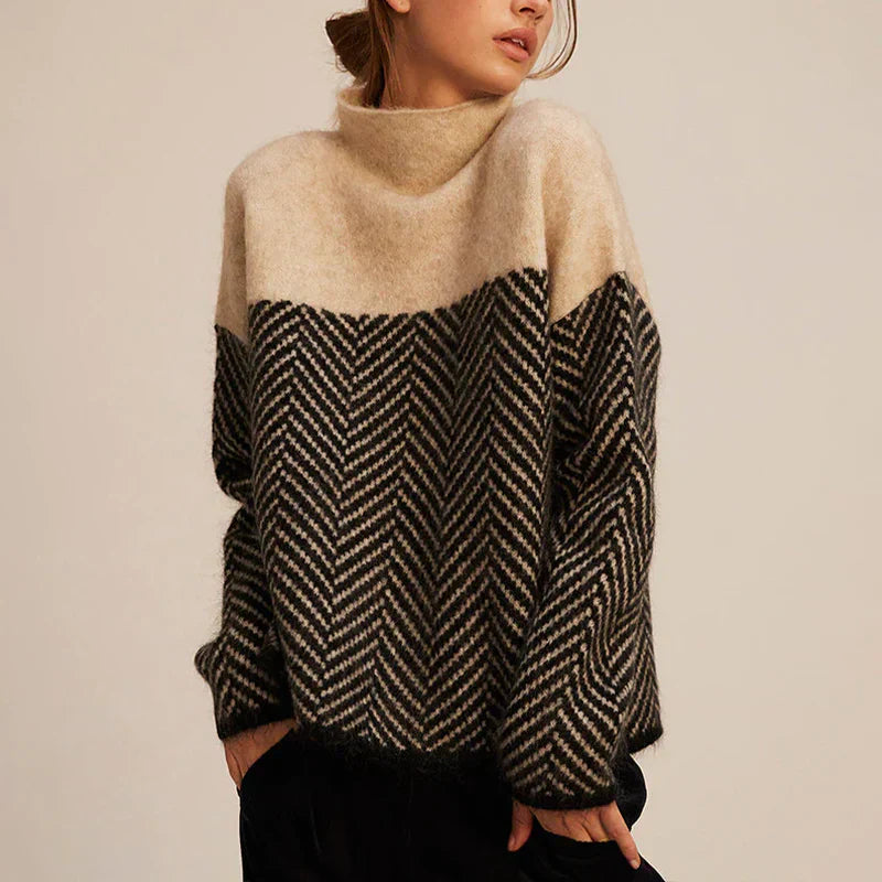 Ella Feminine Turtleneck Sweater