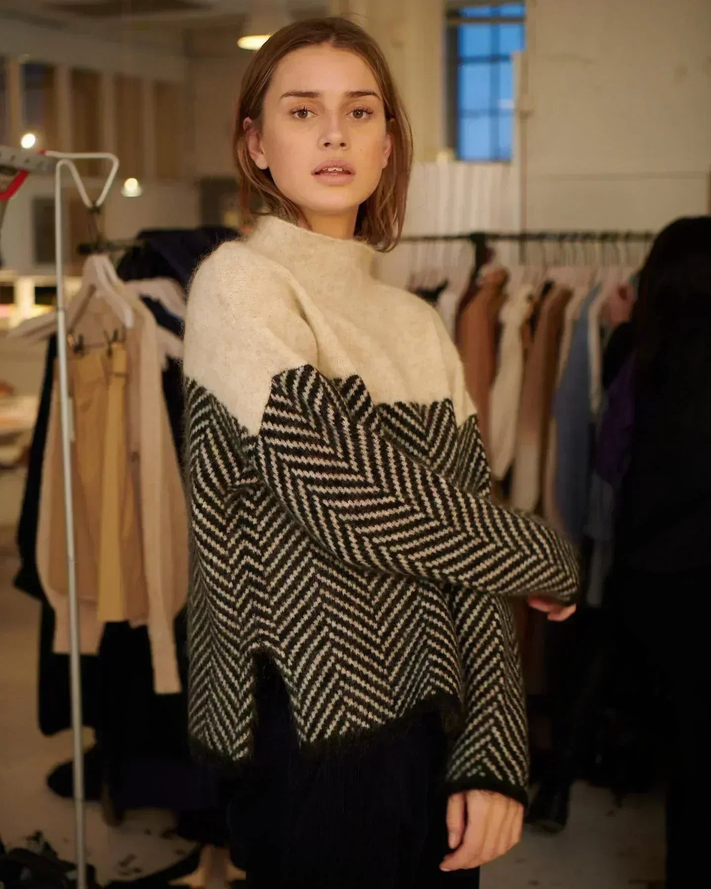Ella Feminine Turtleneck Sweater