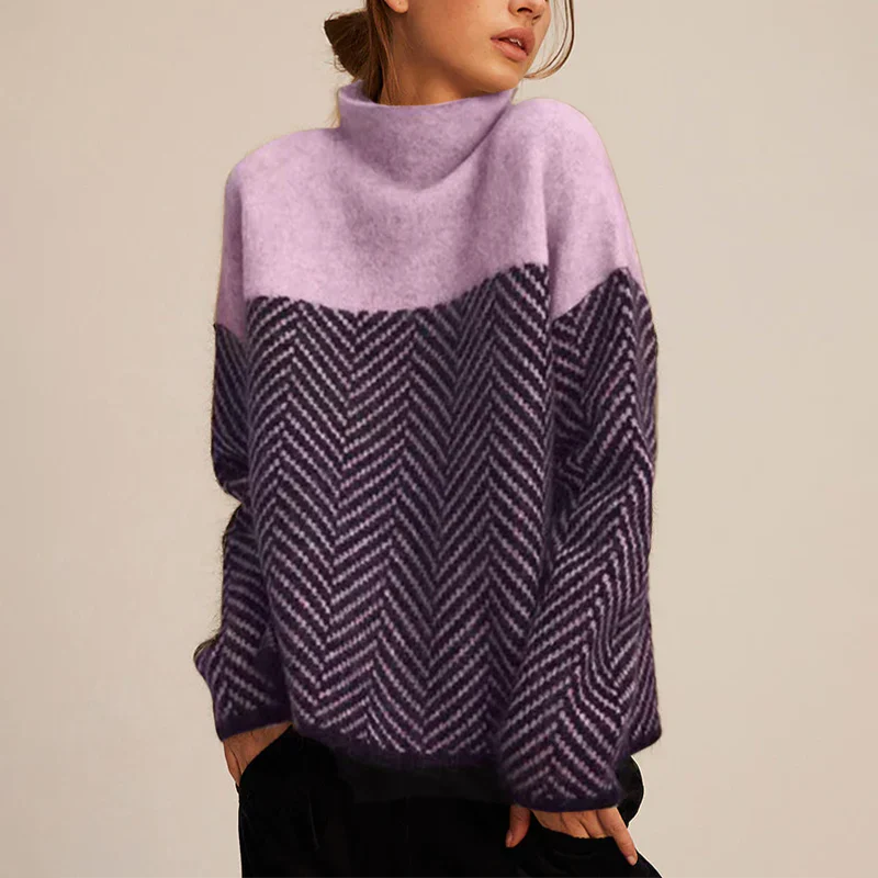Ella Feminine Turtleneck Sweater