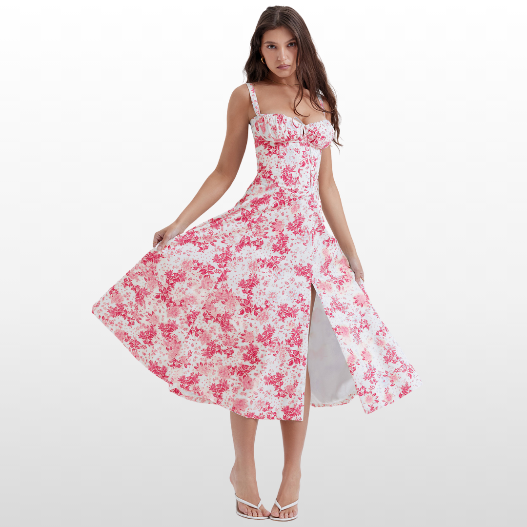 Blossom Breeze Floral Midi Dress