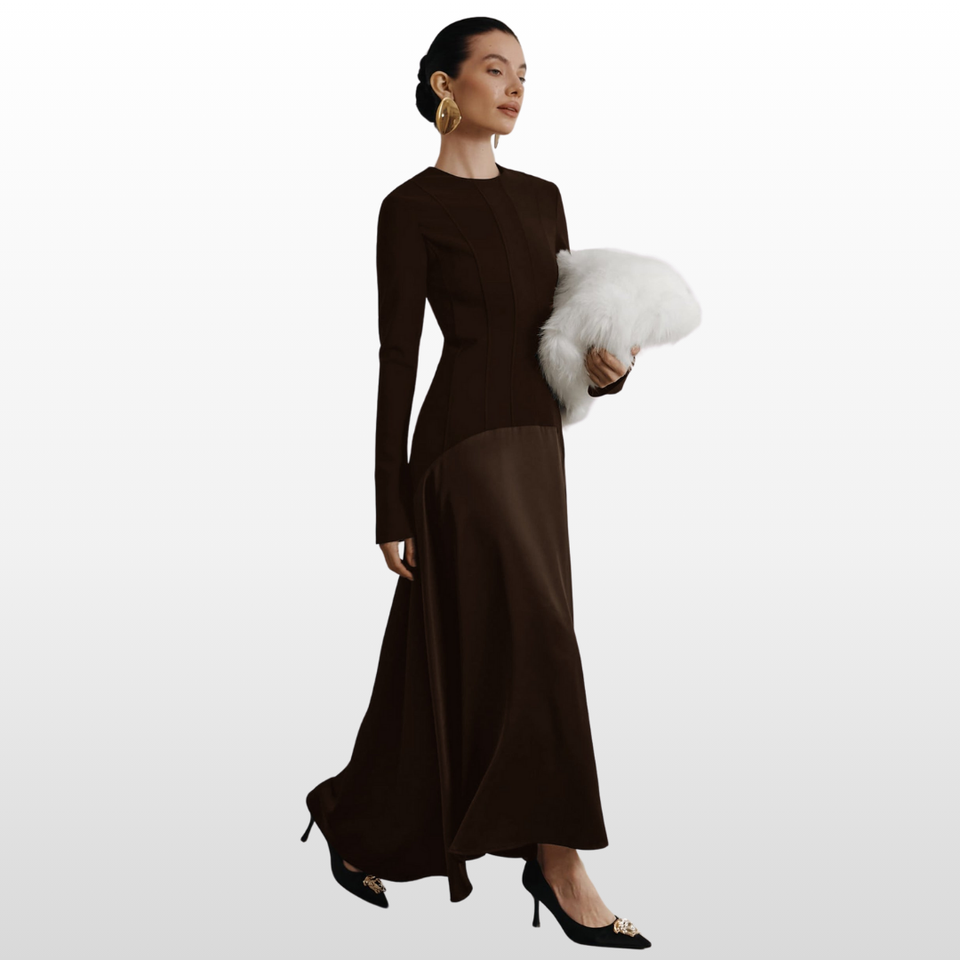 Daylight Drift Satin Maxi Dress