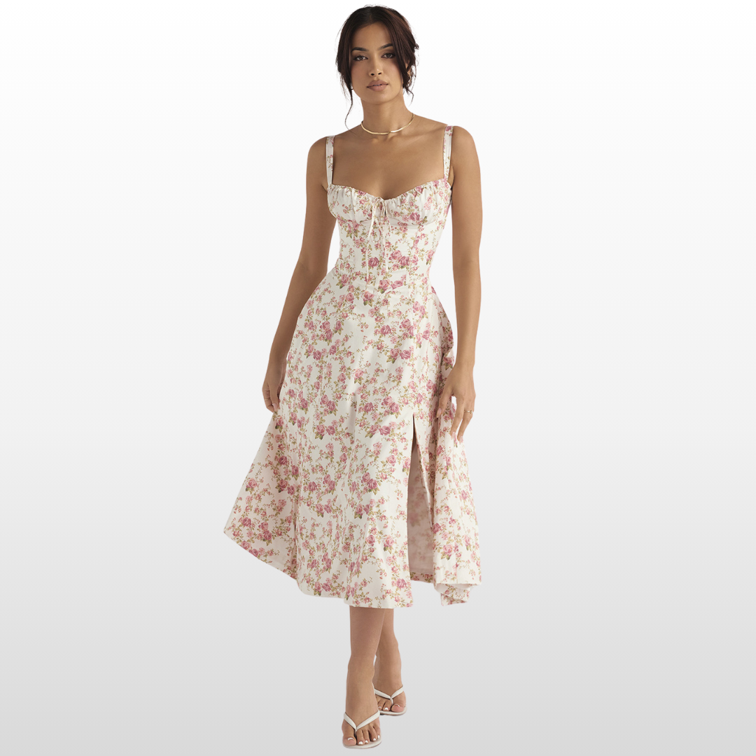 Blossom Breeze Floral Midi Dress