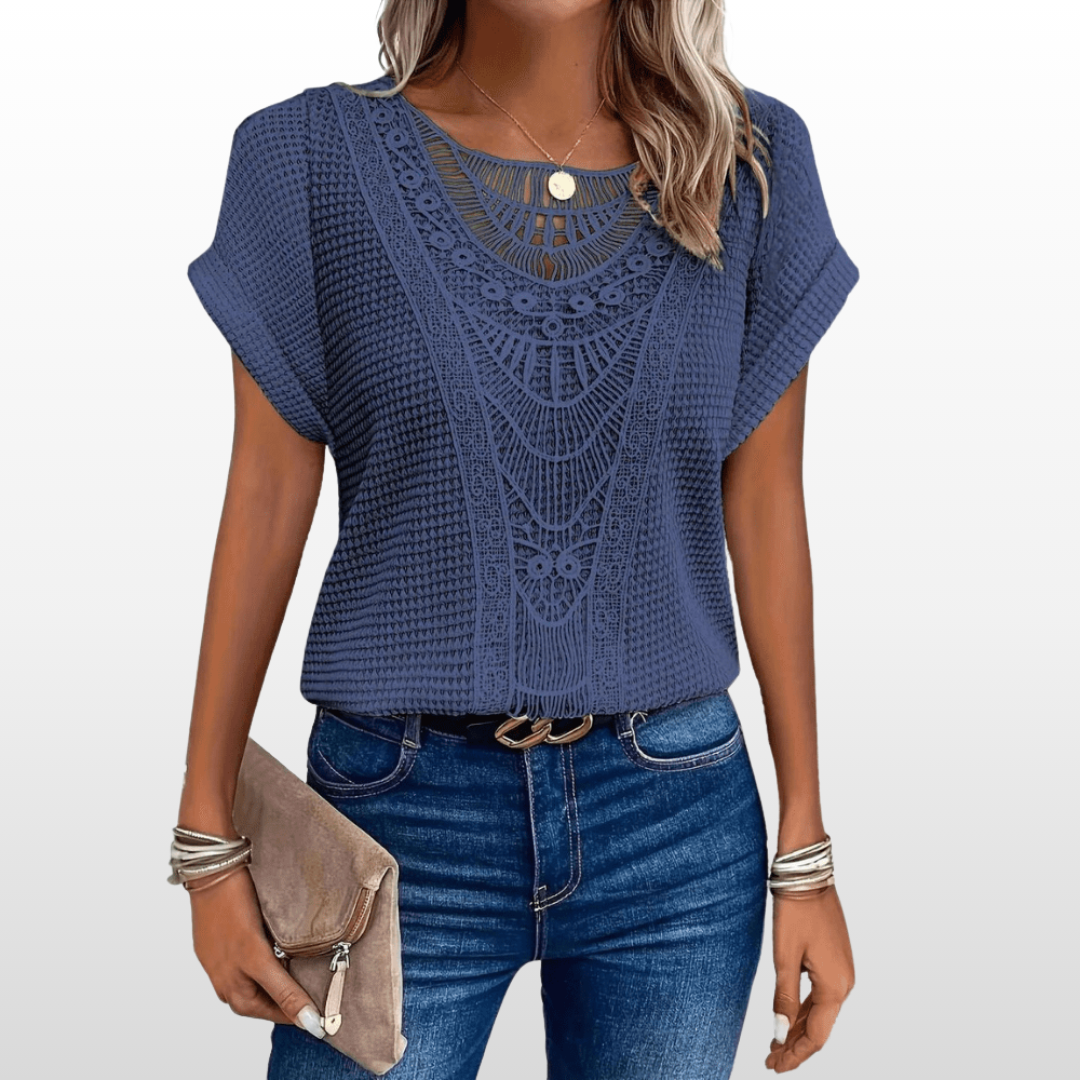 Serafina Soft Lace Blouse – Romantic Detailing & Relaxed Fit