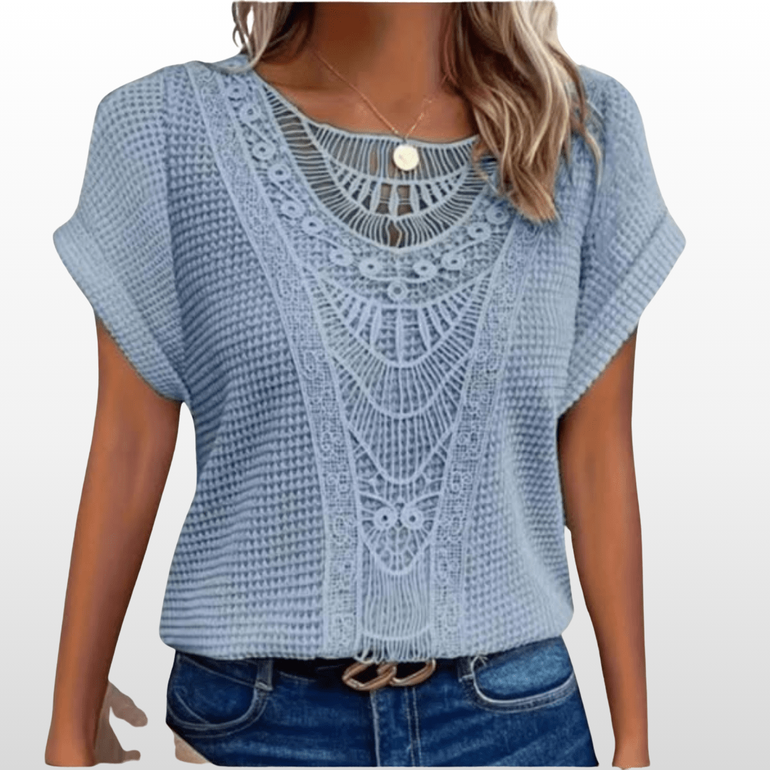 Serafina Soft Lace Blouse – Romantic Detailing & Relaxed Fit
