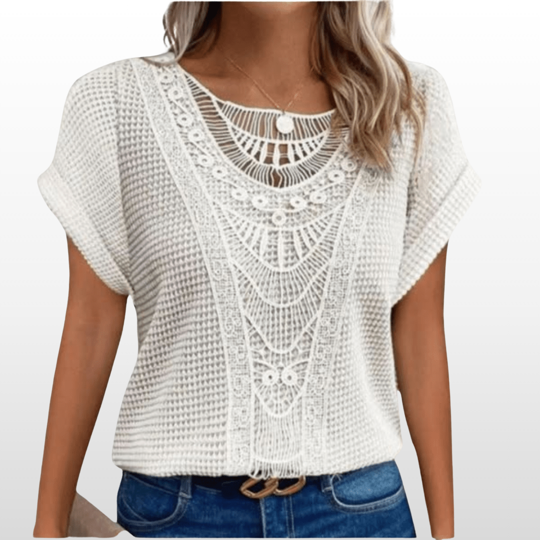 Serafina Soft Lace Blouse – Romantic Detailing & Relaxed Fit