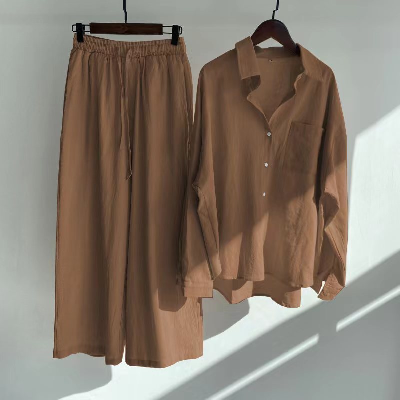 Matilda Comfort Set – Timeless Shirt & Loose Trousers