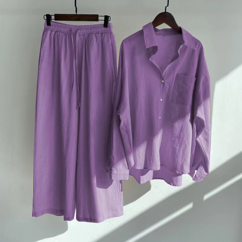 Matilda Comfort Set – Timeless Shirt & Loose Trousers