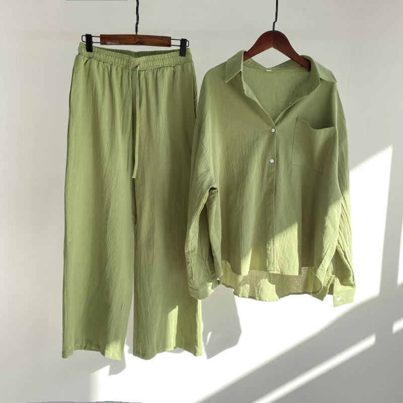 Matilda Comfort Set – Timeless Shirt & Loose Trousers