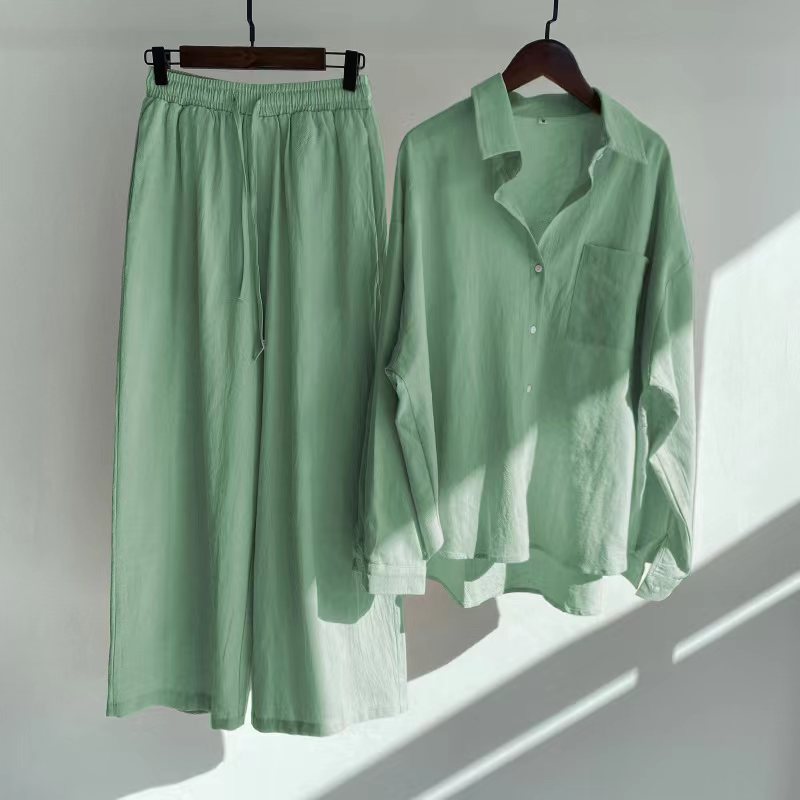 Matilda Comfort Set – Timeless Shirt & Loose Trousers