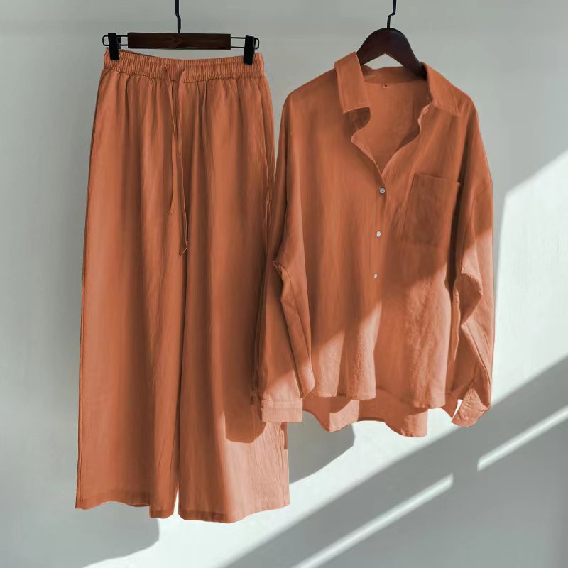 Matilda Comfort Set – Timeless Shirt & Loose Trousers