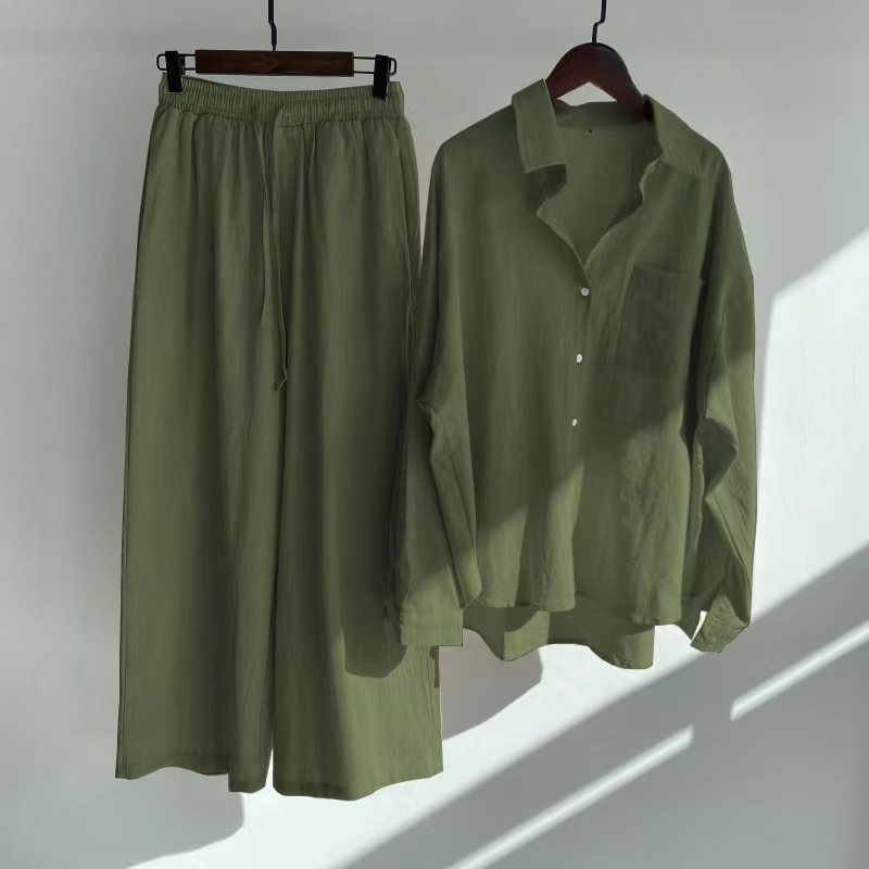 Matilda Comfort Set – Timeless Shirt & Loose Trousers