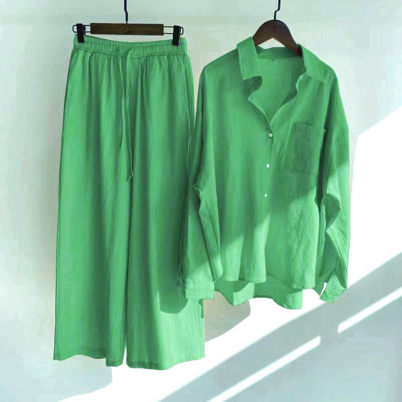 Matilda Comfort Set – Timeless Shirt & Loose Trousers