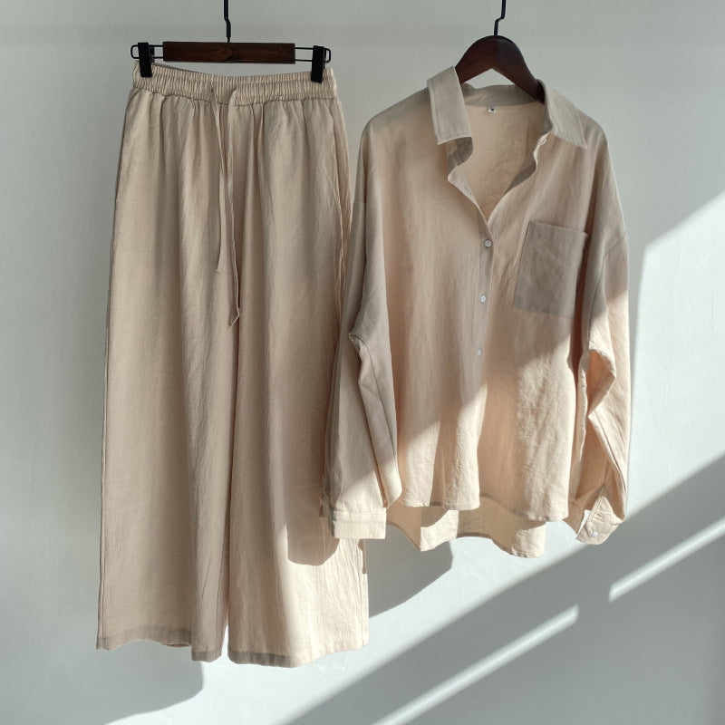 Matilda Comfort Set – Timeless Shirt & Loose Trousers