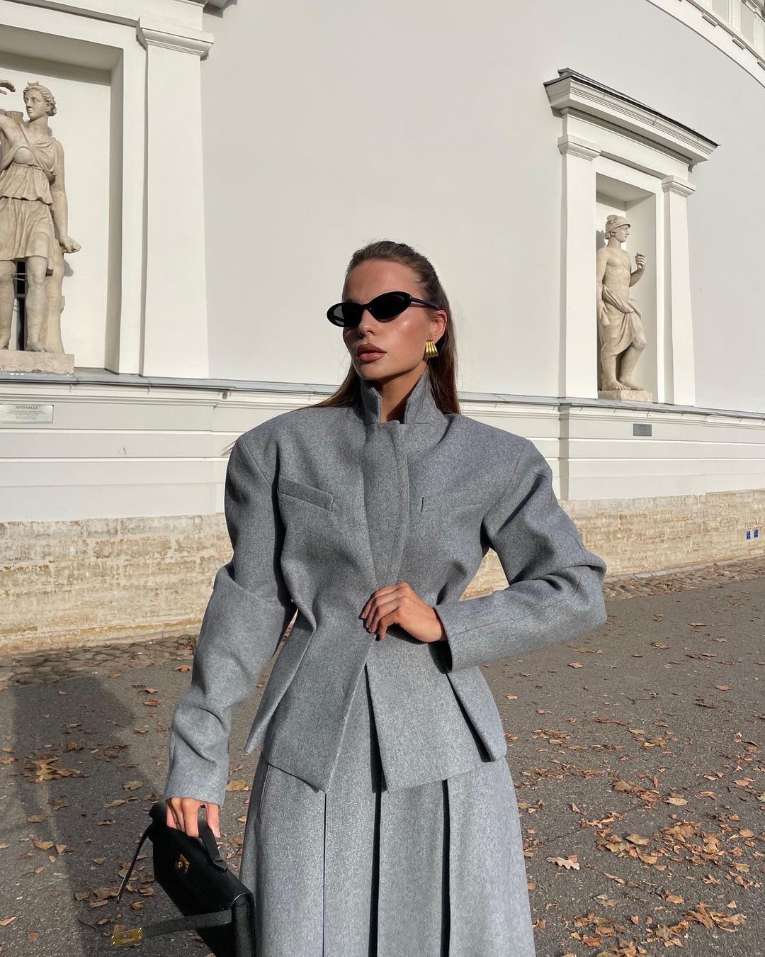 Charlotte Power Pleat Blazer & Skirt Set