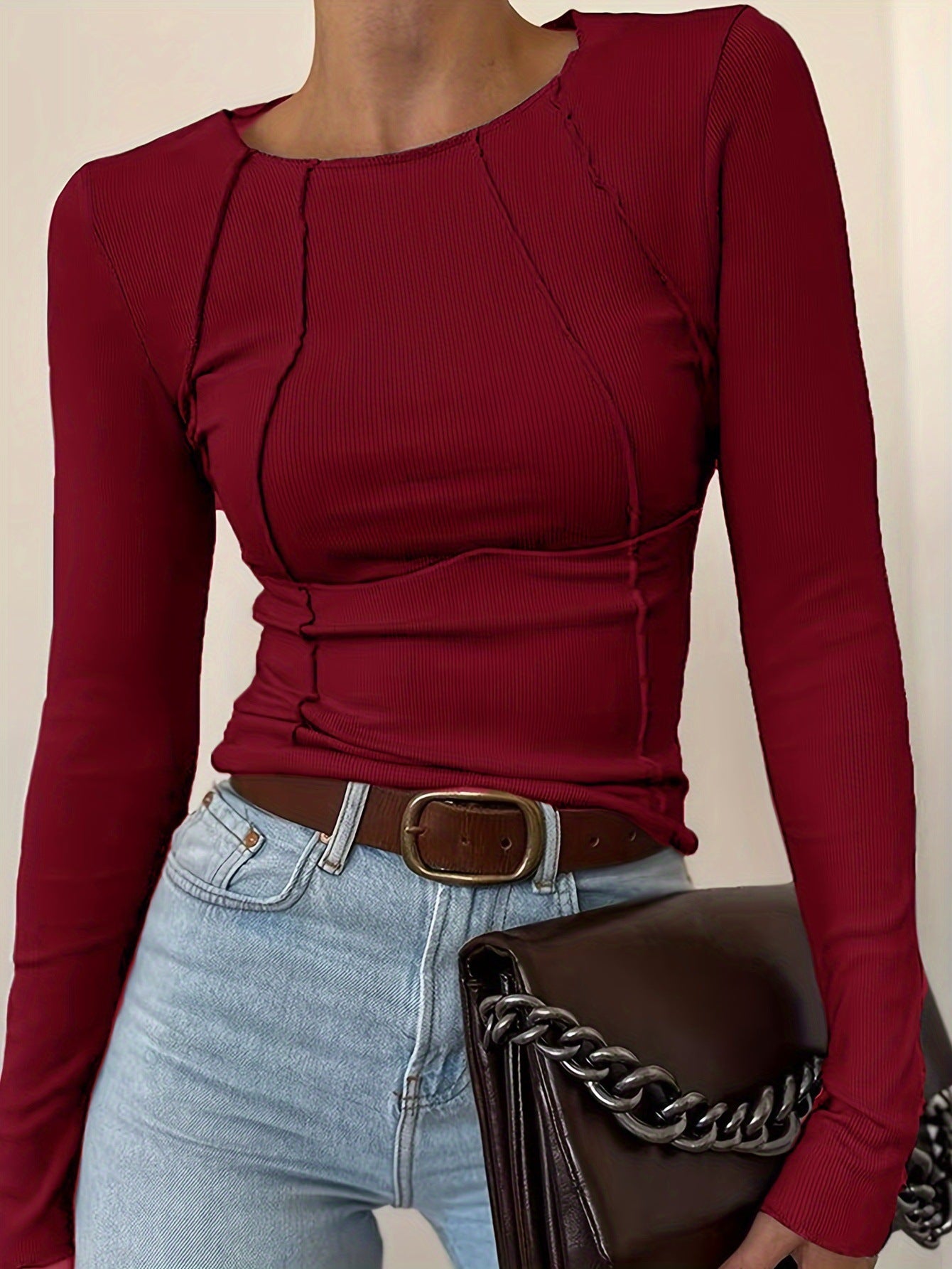 Eliza Tailored Split-Detail Luxe Top