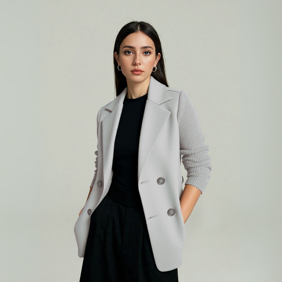 Harper Jay Blazer with Soft Knit Sleeves