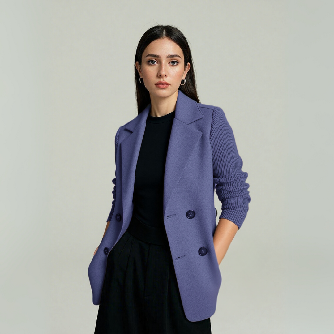 Harper Jay Blazer with Soft Knit Sleeves
