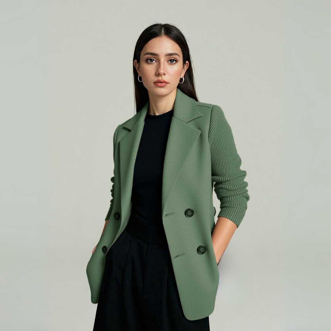 Harper Jay Blazer with Soft Knit Sleeves