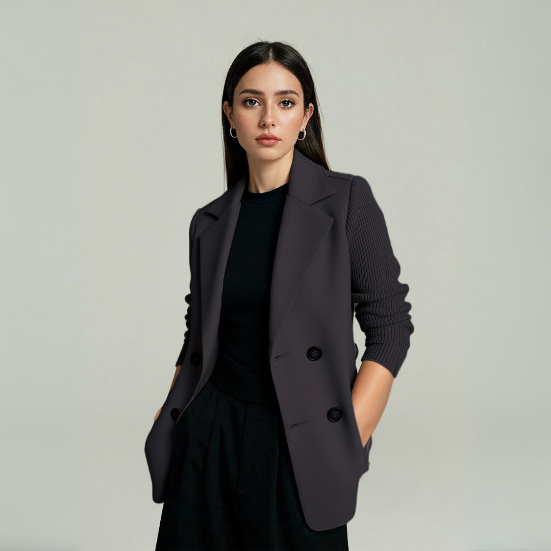 Harper Jay Blazer with Soft Knit Sleeves