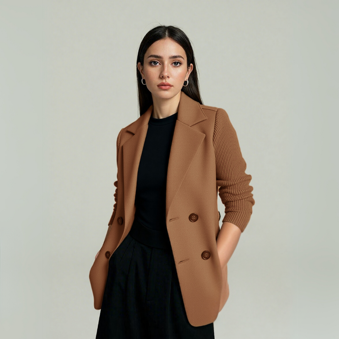 Harper Jay Blazer with Soft Knit Sleeves