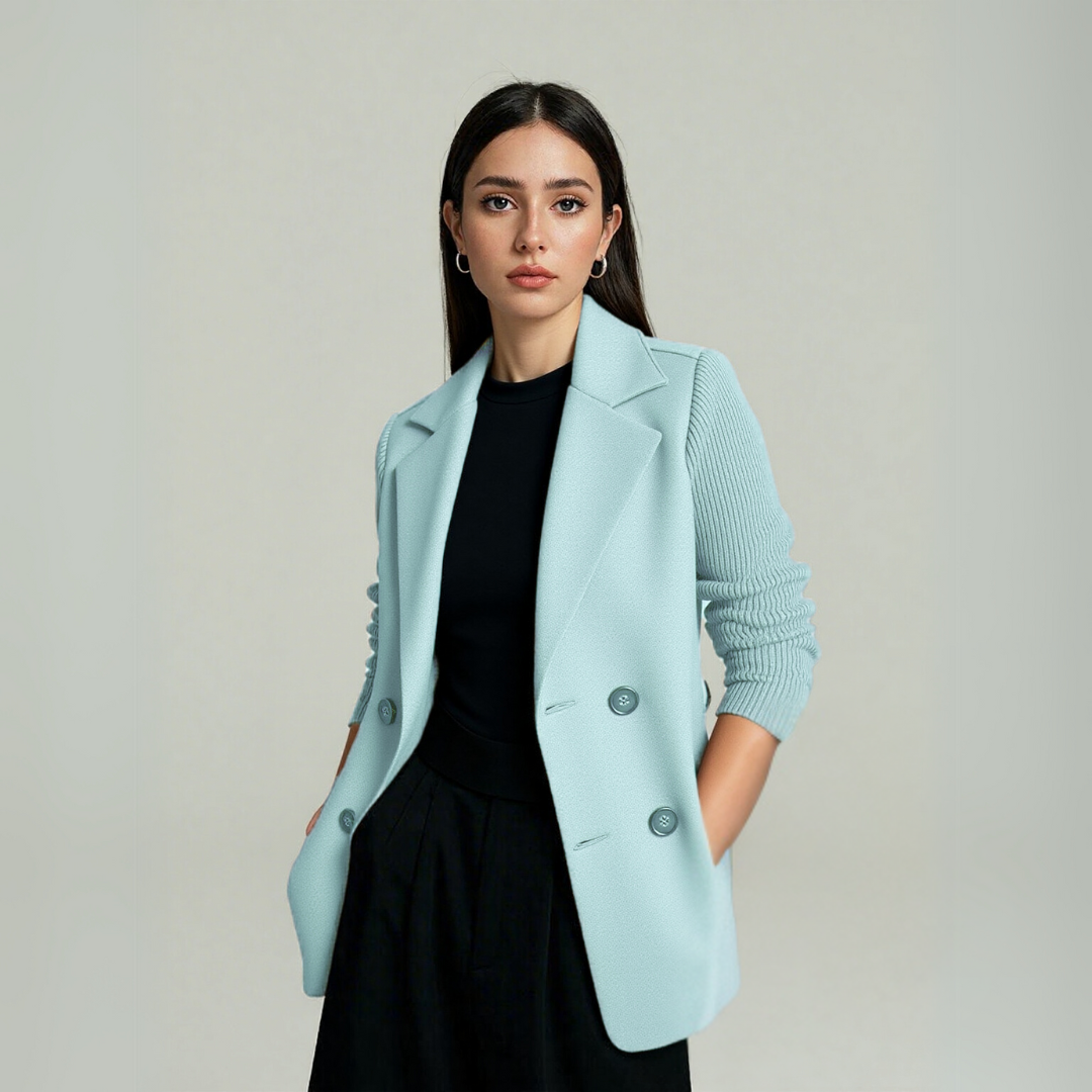 Harper Jay Blazer with Soft Knit Sleeves