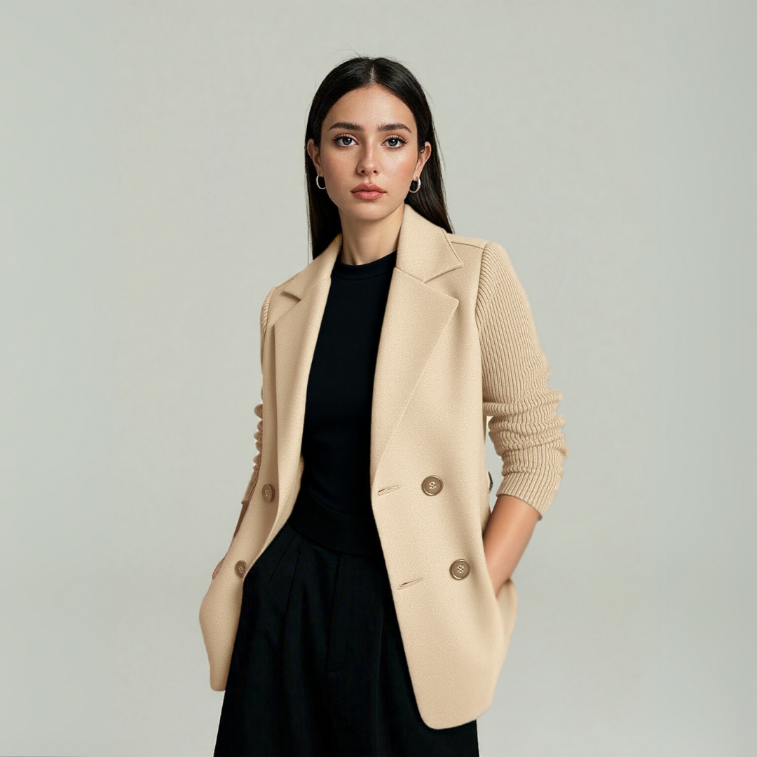 Harper Jay Blazer with Soft Knit Sleeves