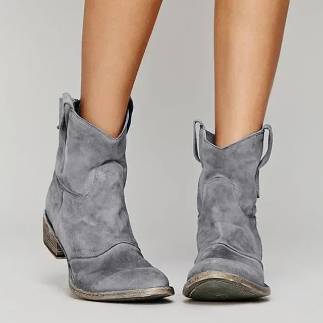 Harper Vintage Western Ankle Boots