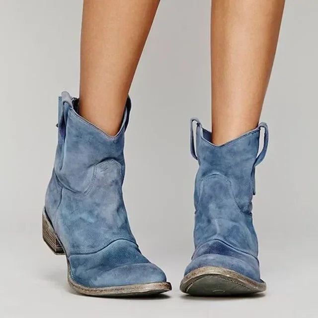 Harper Vintage Western Ankle Boots
