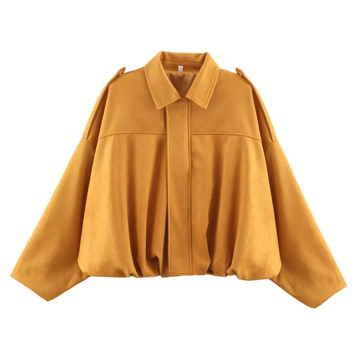 Suede Street Bomber – Soft-Touch Outerwear with Urban Edge